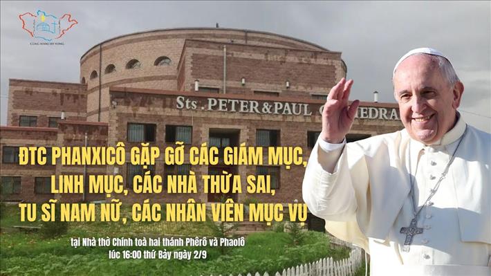 Đức Thánh Cha Phanxicô gặp gỡ các giám mục, linh mục, nhà thừa sai, tu sĩ và nhân viên mục vụ